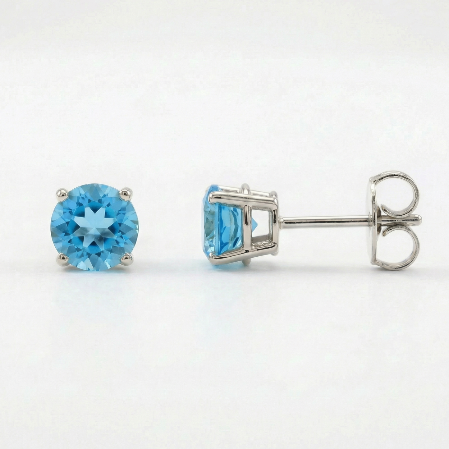 The Everyday Stud | Swiss Blue Topaz