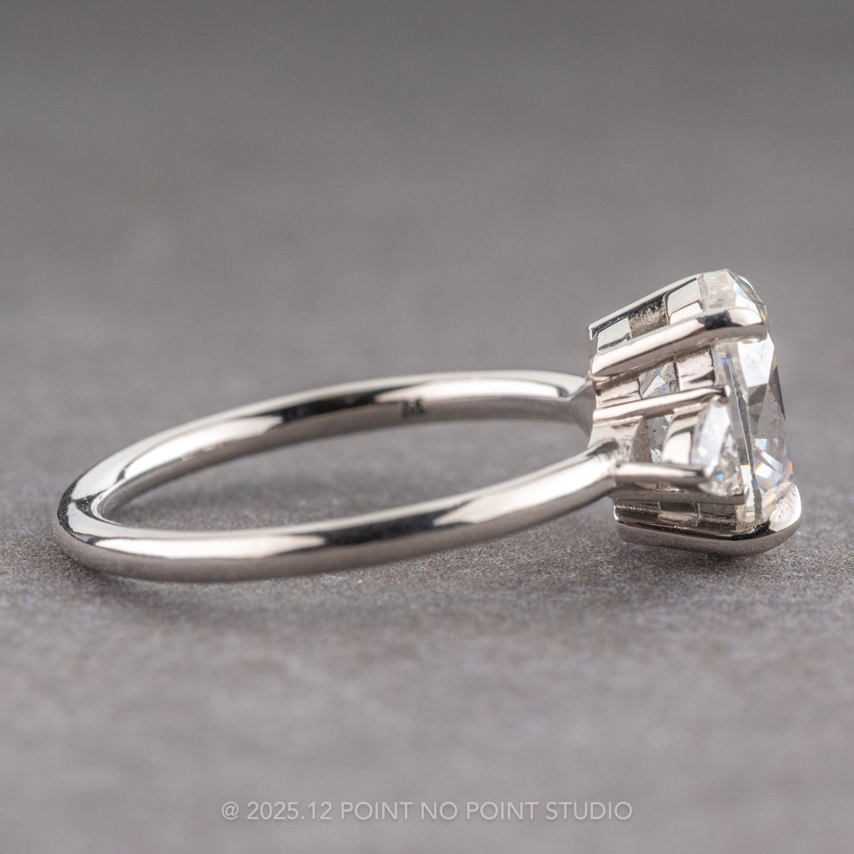 Oval Moissanite Engagement Ring, Zoe Setting