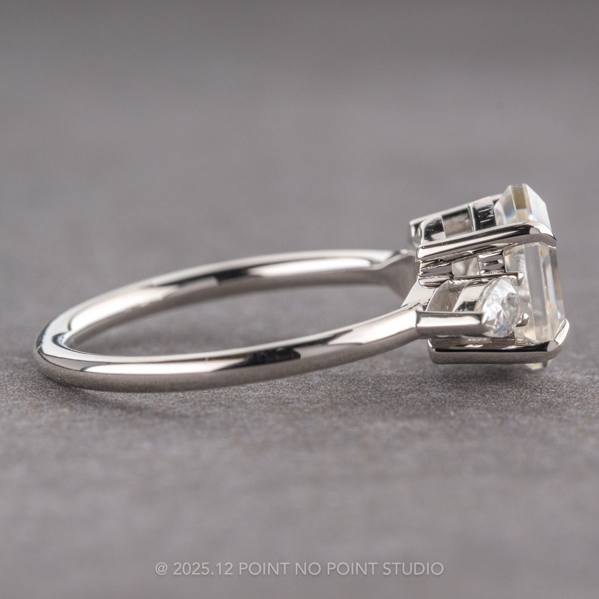 2 Carat Hexagon Moissanite Engagement Ring, Zoe Setting