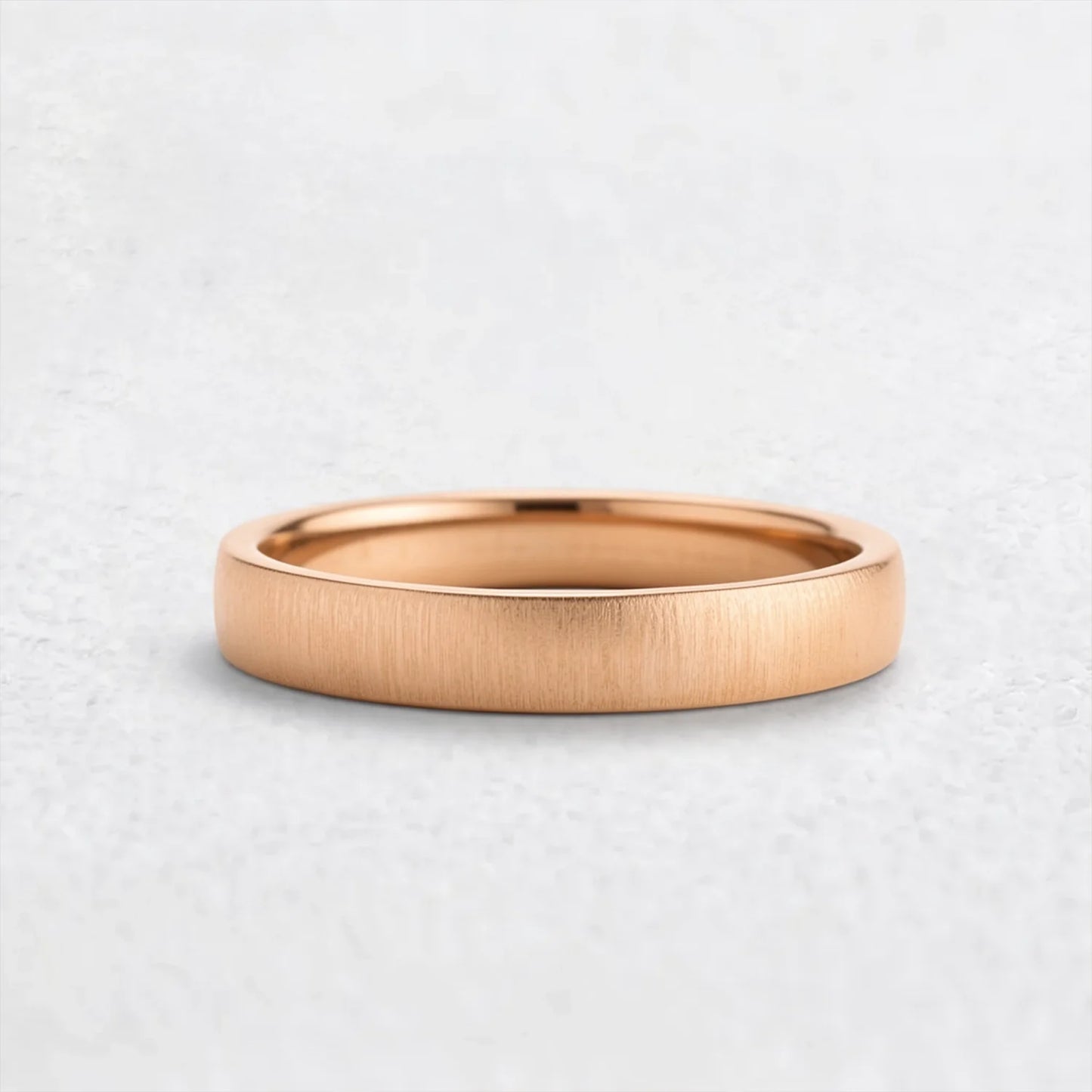 Modern Edge | Brushed Matte Minimalist Wedding Band