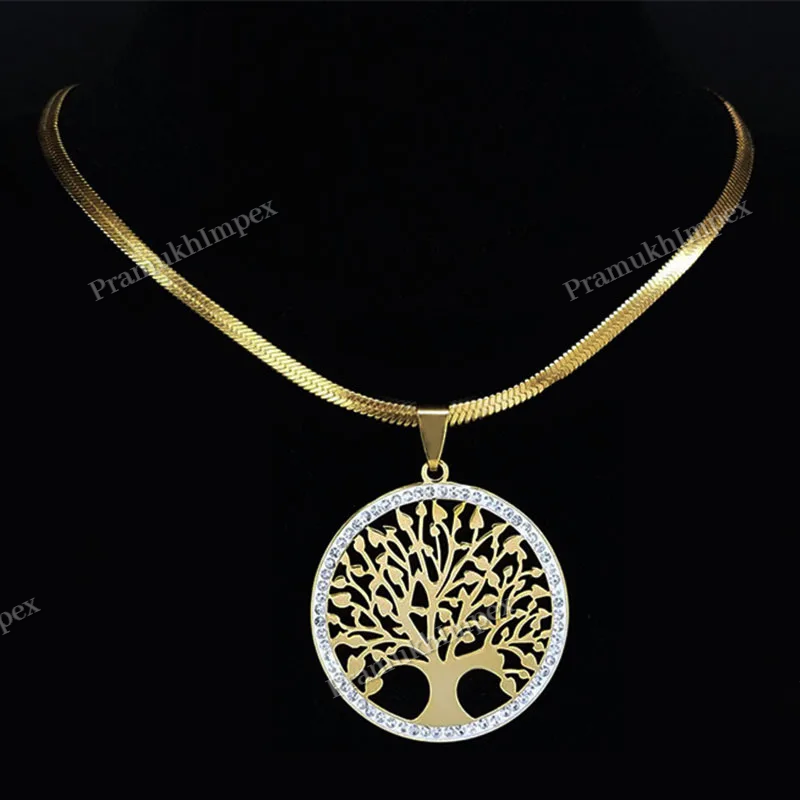 Moissanite Studded Handmade Tree Design Hip Hop Ladies Pendant