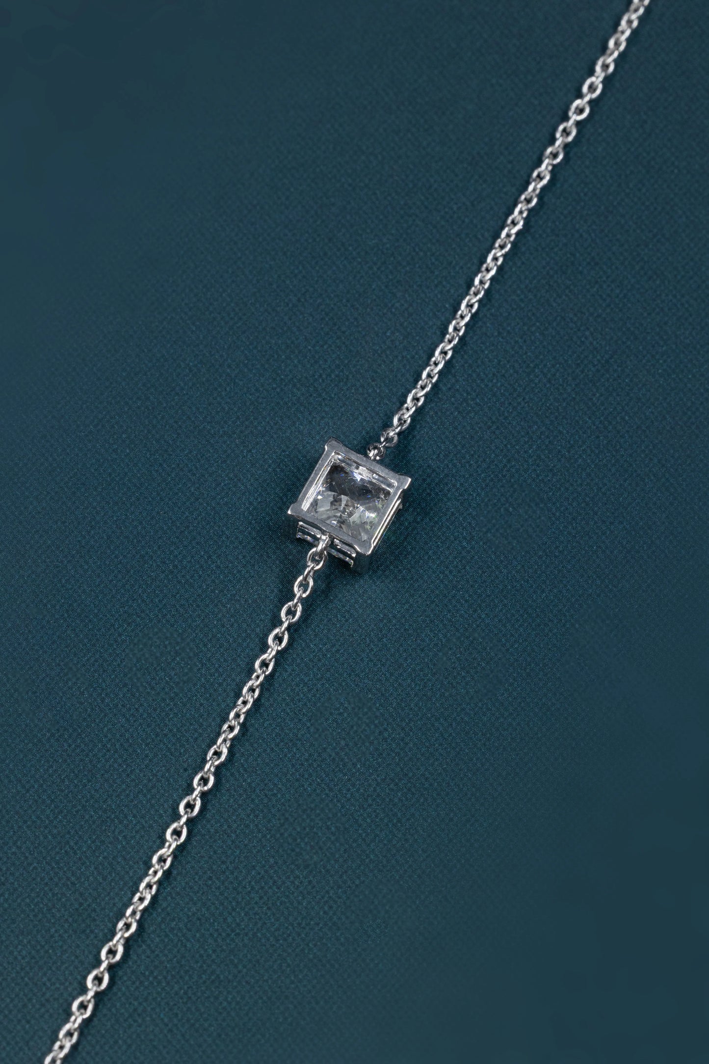 6.55 CTW Emerald Cut Lab-Grown Diamond Solitaire Bracelet
