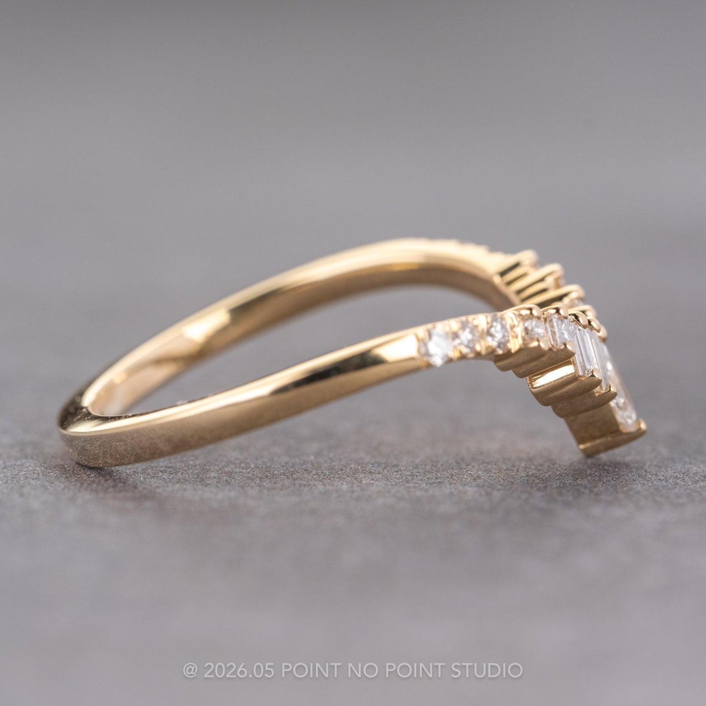 Mayer Wedding Ring, 15 Diamond