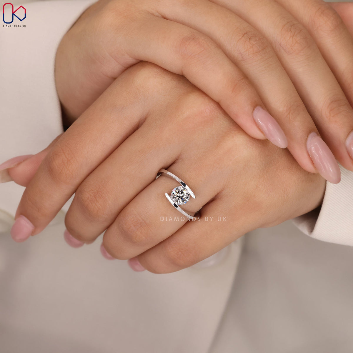 Round Diamond Solitaire Engagement Ring