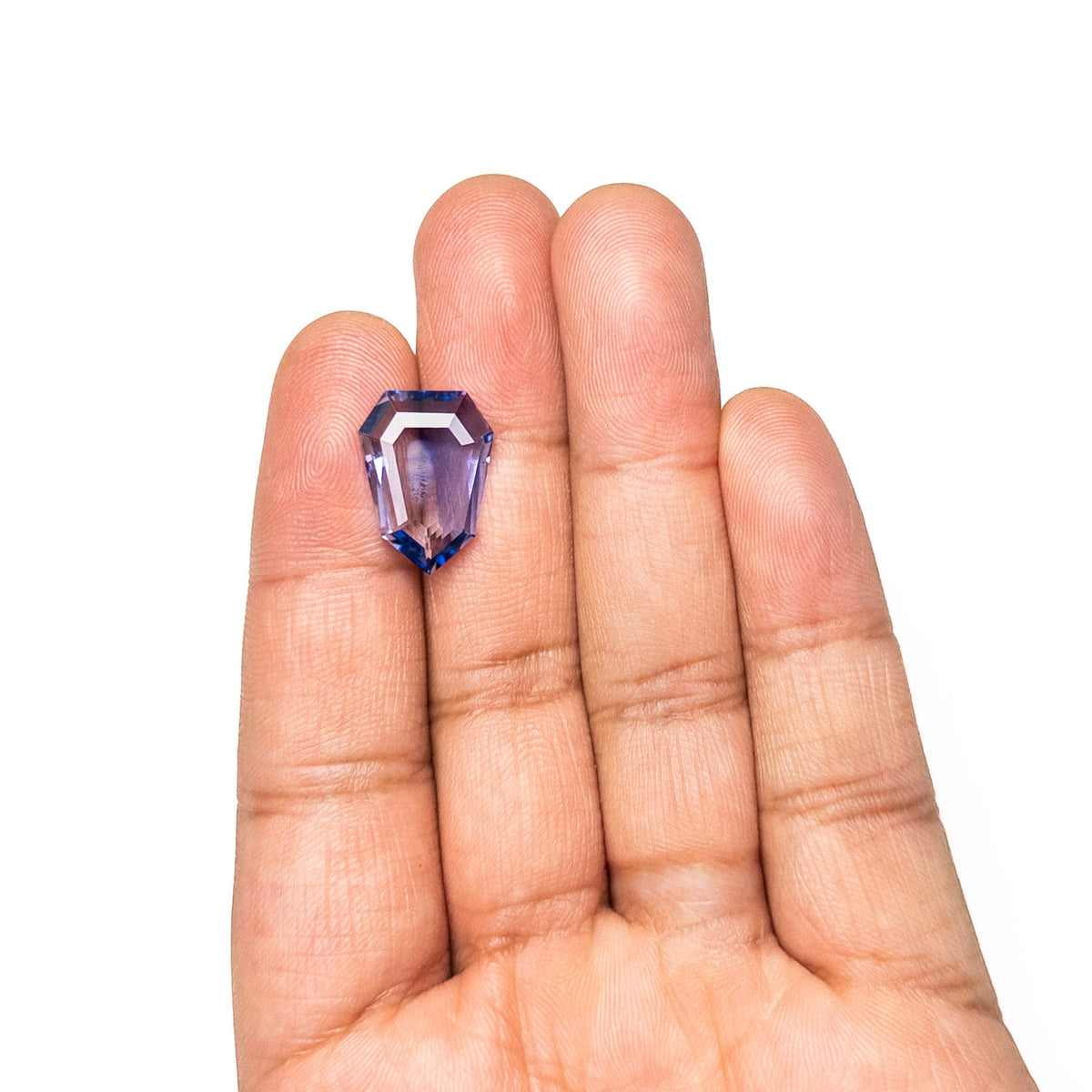 8.18ct 17.90x13x3.50mm Shield Portrait Cut Sapphire 27715-01