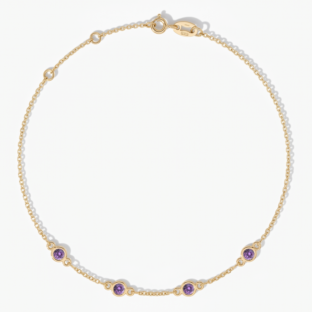 The Four Station Bracelet | Cable Chain