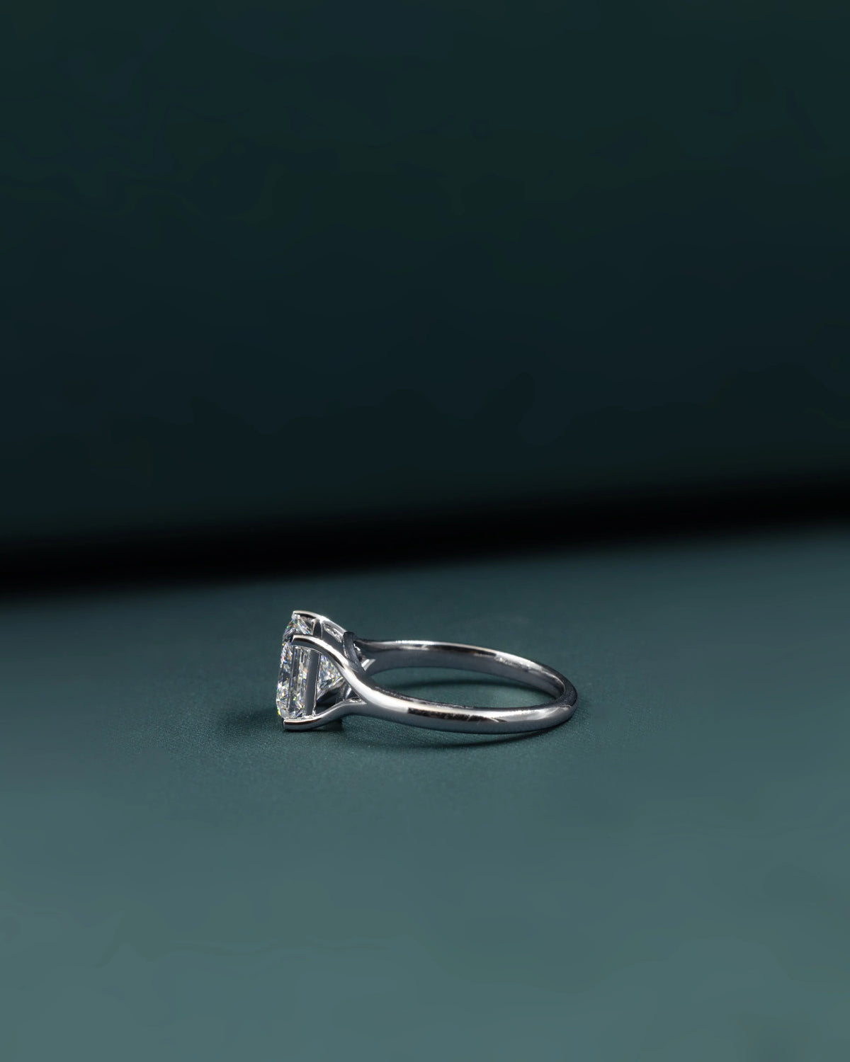 2.10 CT Princess Cut Solitaire CVD Lab-Grown Diamond Engagement Ring