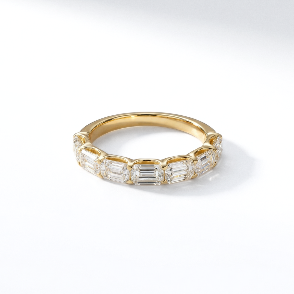 The East-West Emerald Cut Anniversary Band | 2.00 CTW | Lab-Grown Diamond