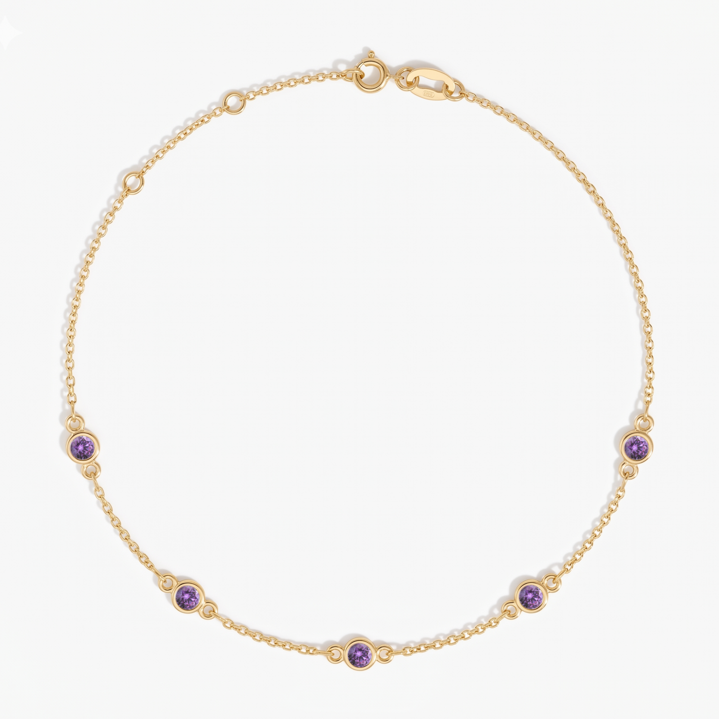 The Five Station Bracelet | Cable Chain