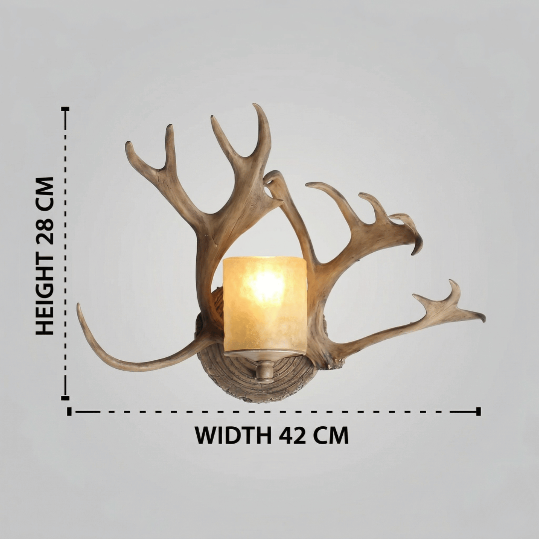 Resin Antler Wall Sconce