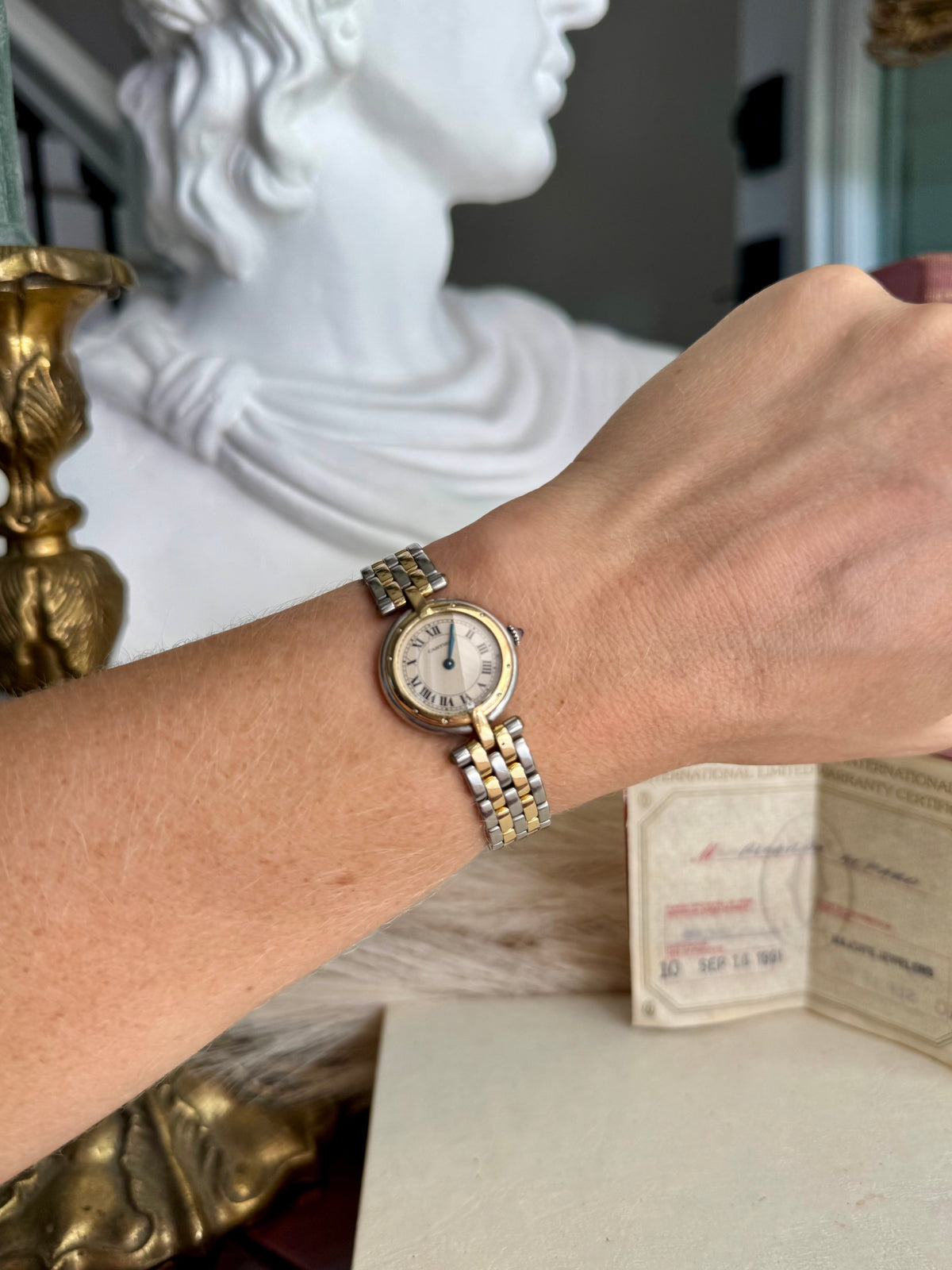 Vintage Cartier Panthére Vendome Two-Row Watch