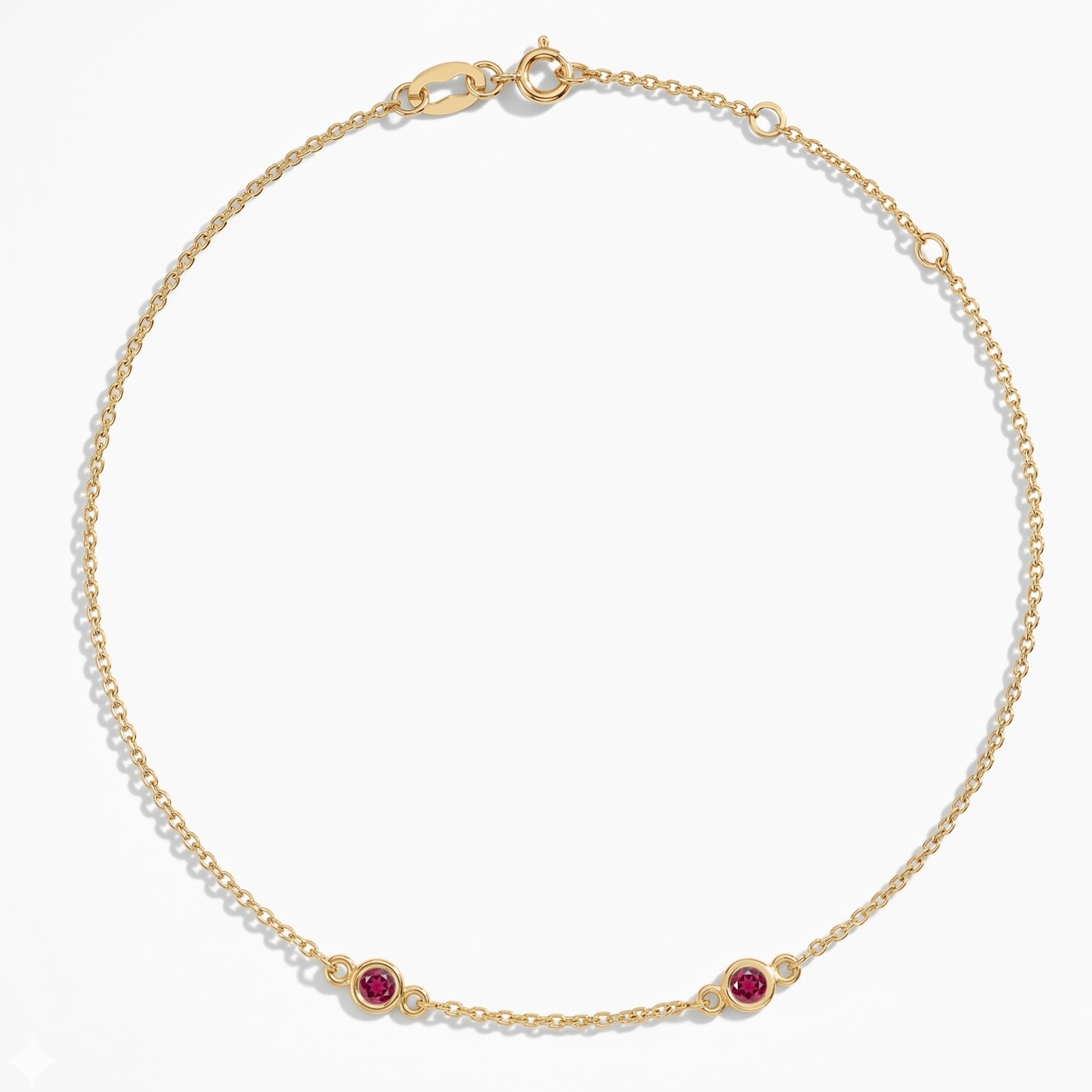 The Two Station Bracelet | Cable Chain