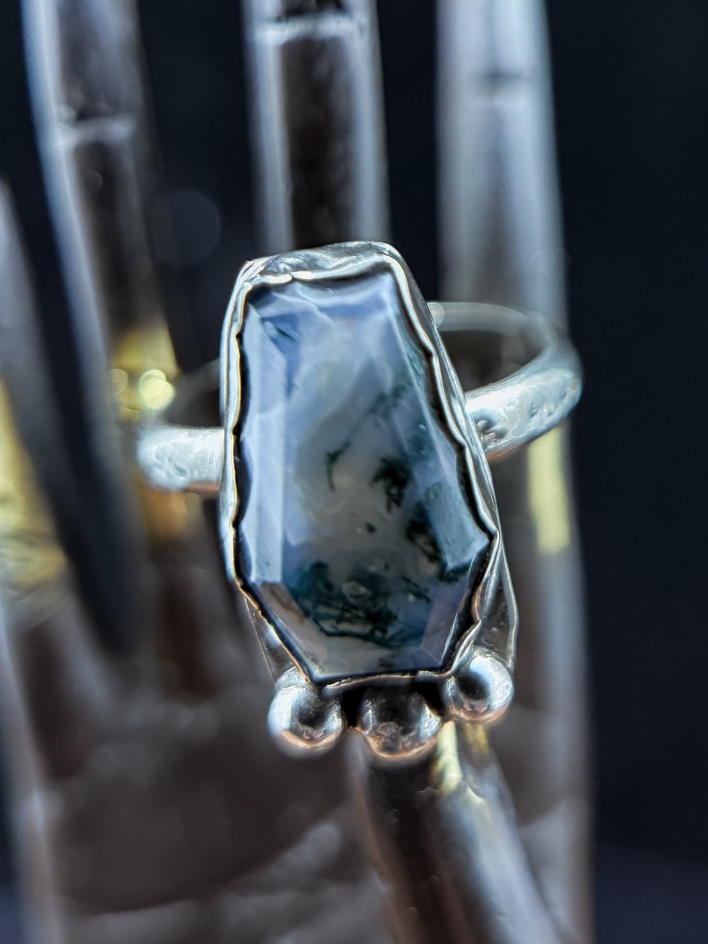 Evermore Moss Agate Ring