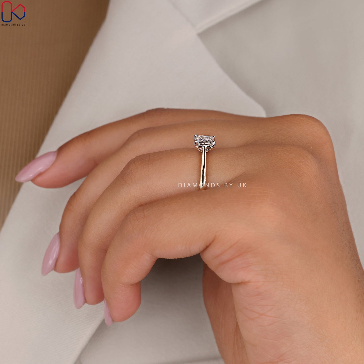 Princess Diamond Solitaire Ring