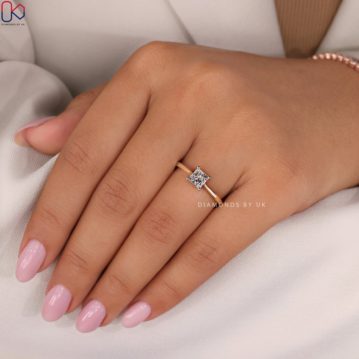 Princess Diamond Solitaire Ring