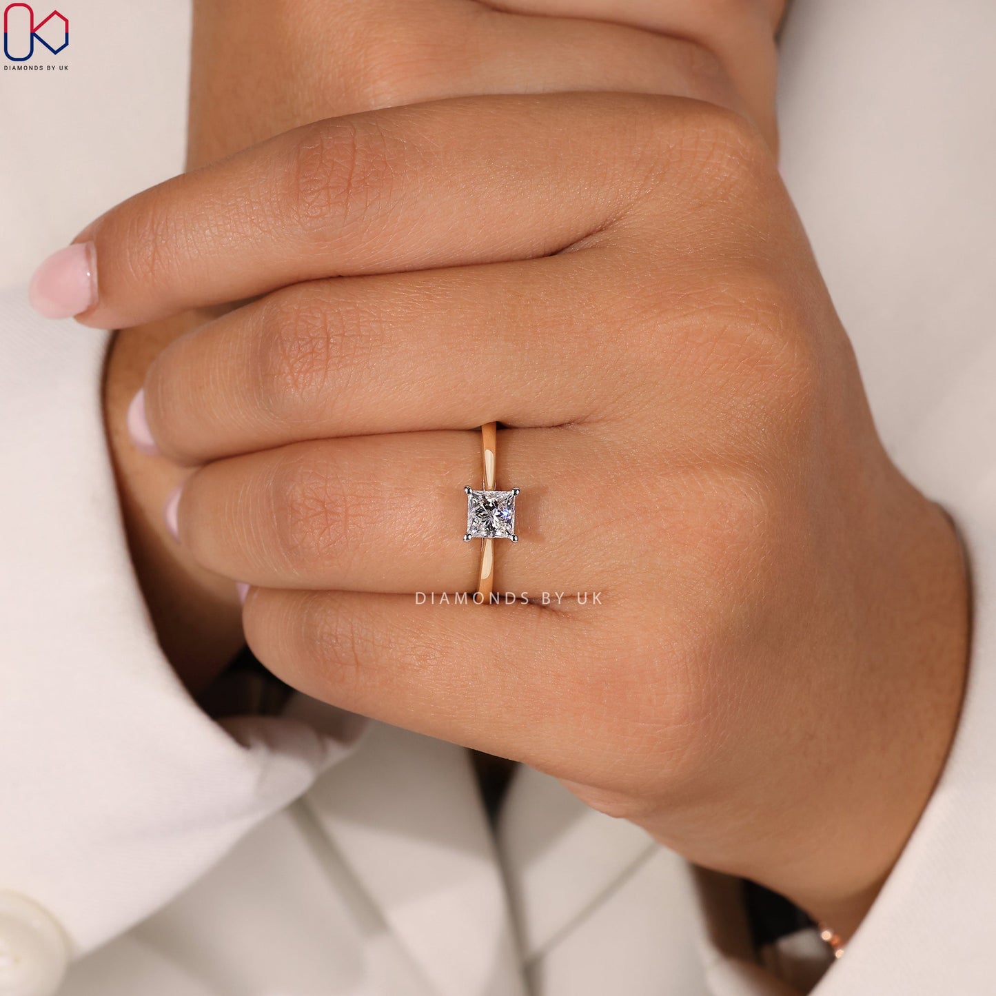 Princess Diamond Solitaire Ring