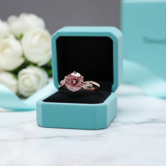 2.0 Ct Ruby Birthstone Round Cut Engagement Ring