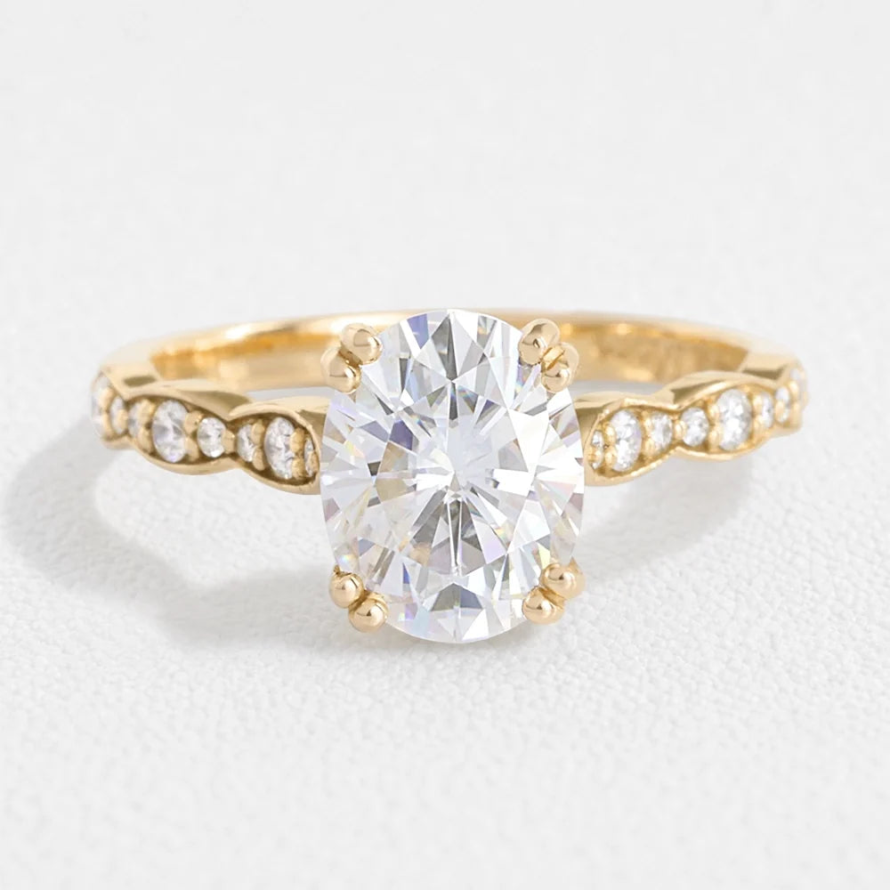 Grace’s Scallop | 2CT Oval Diamond Solitaire Engagement Ring