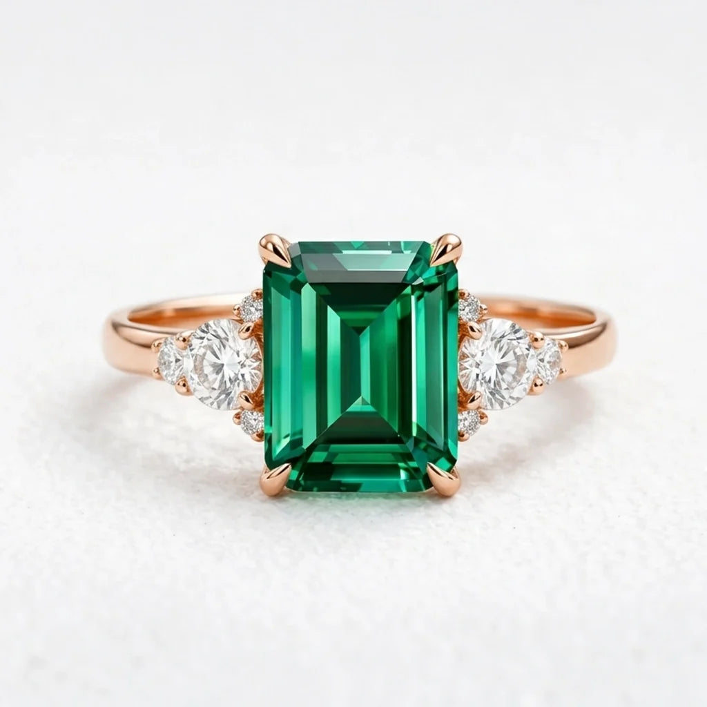 Eleonora’s Verdure | 3CT Emerald Engagement Ring