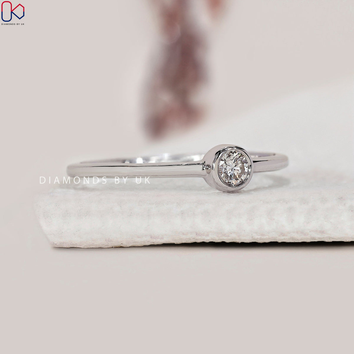 Round Cut Solitaire Diamond Ring