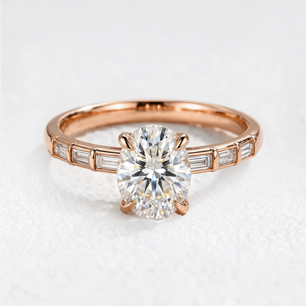 Lumiera’s Prism | 2CT Oval Diamond Solitaire Engagement Ring