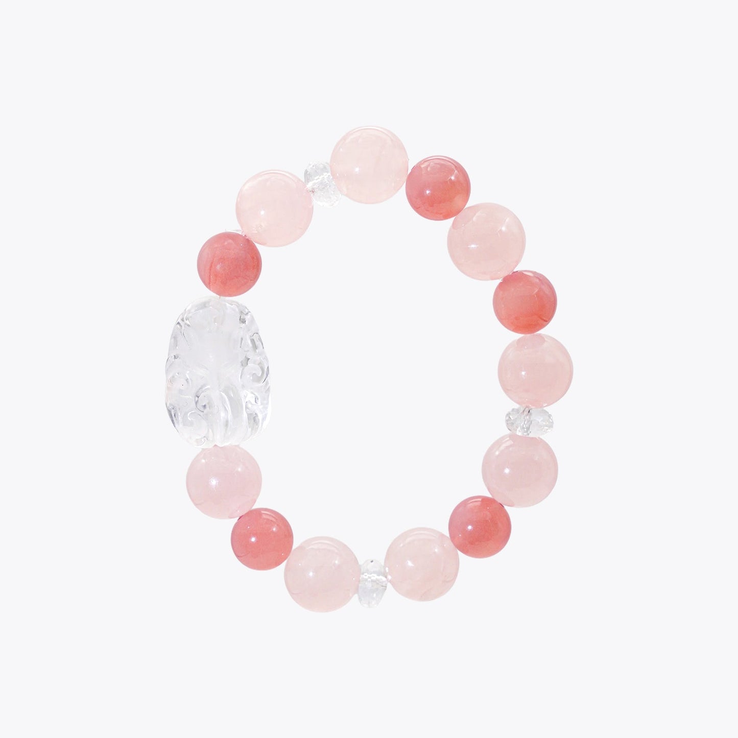 Nine-Tailed Peach Blossom Charm — Alluring Crystal Bracelet