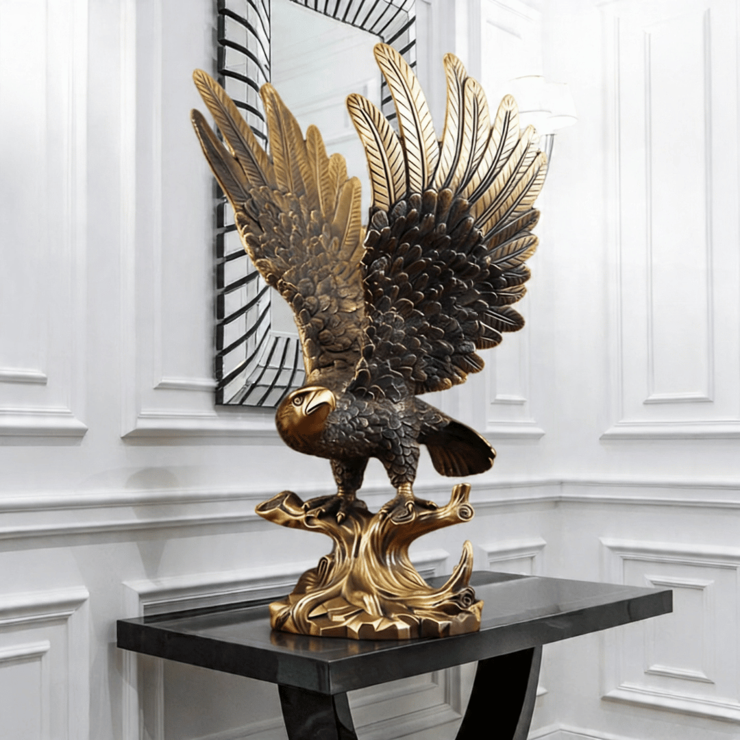 Bronze Flying Eagle Sculpture