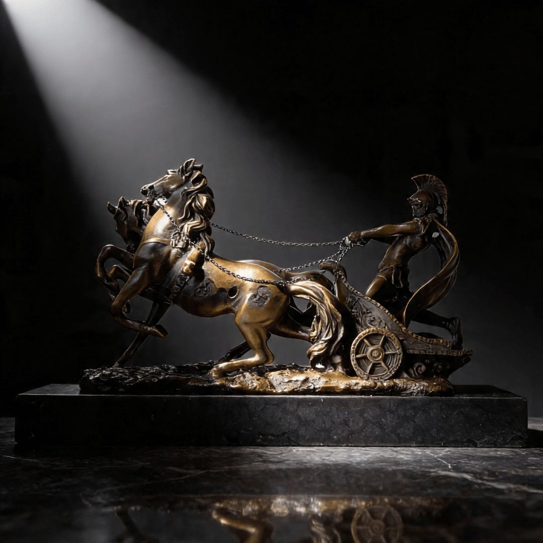 THE CHARIOT | Roman Warrior Bronze Sculpture
