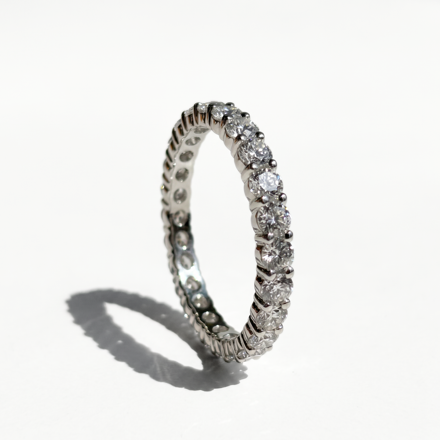 1.18 CTW Round Eternity Band | 14K White Gold