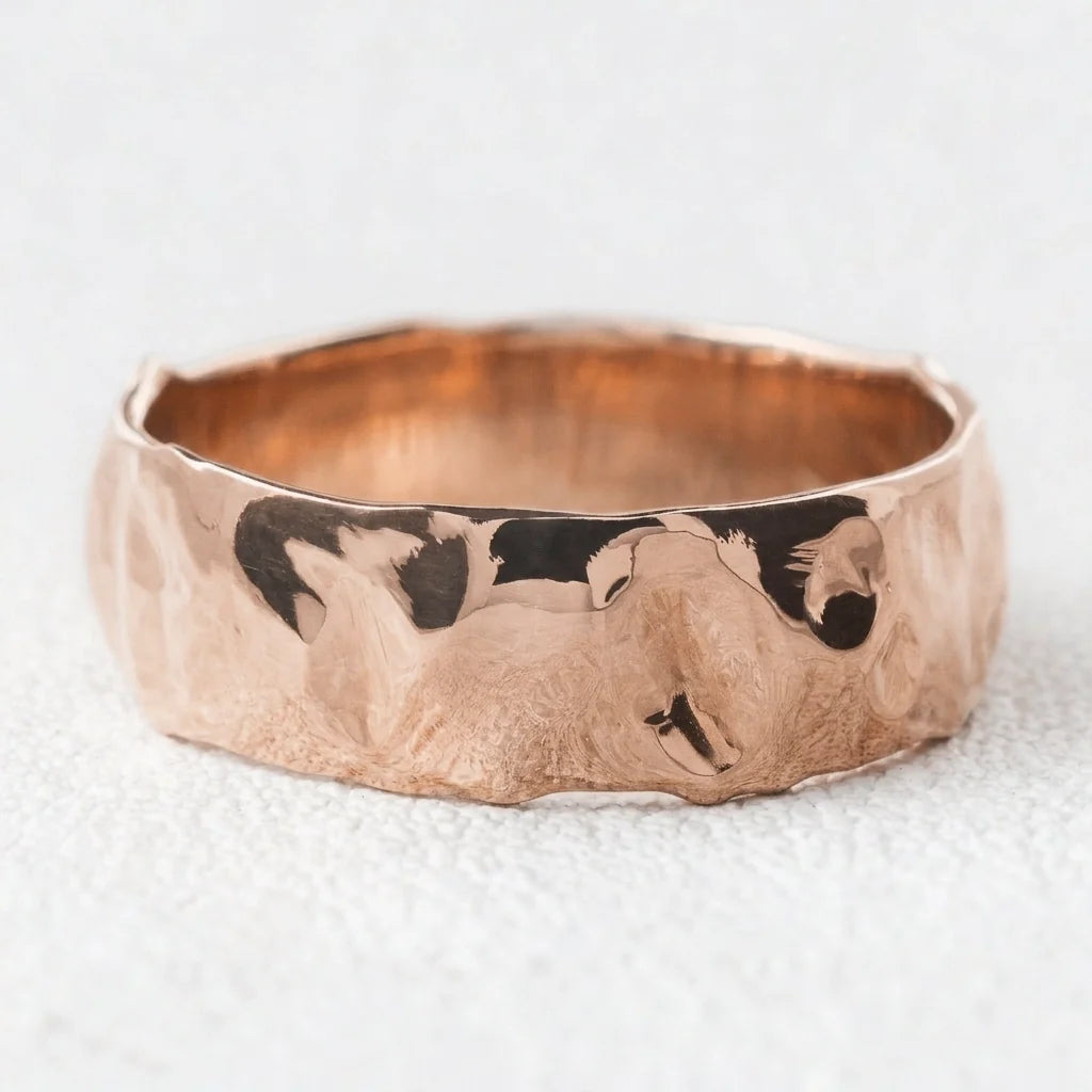 Titan Flow | Wide Liquid Gold Men’s Wedding Band
