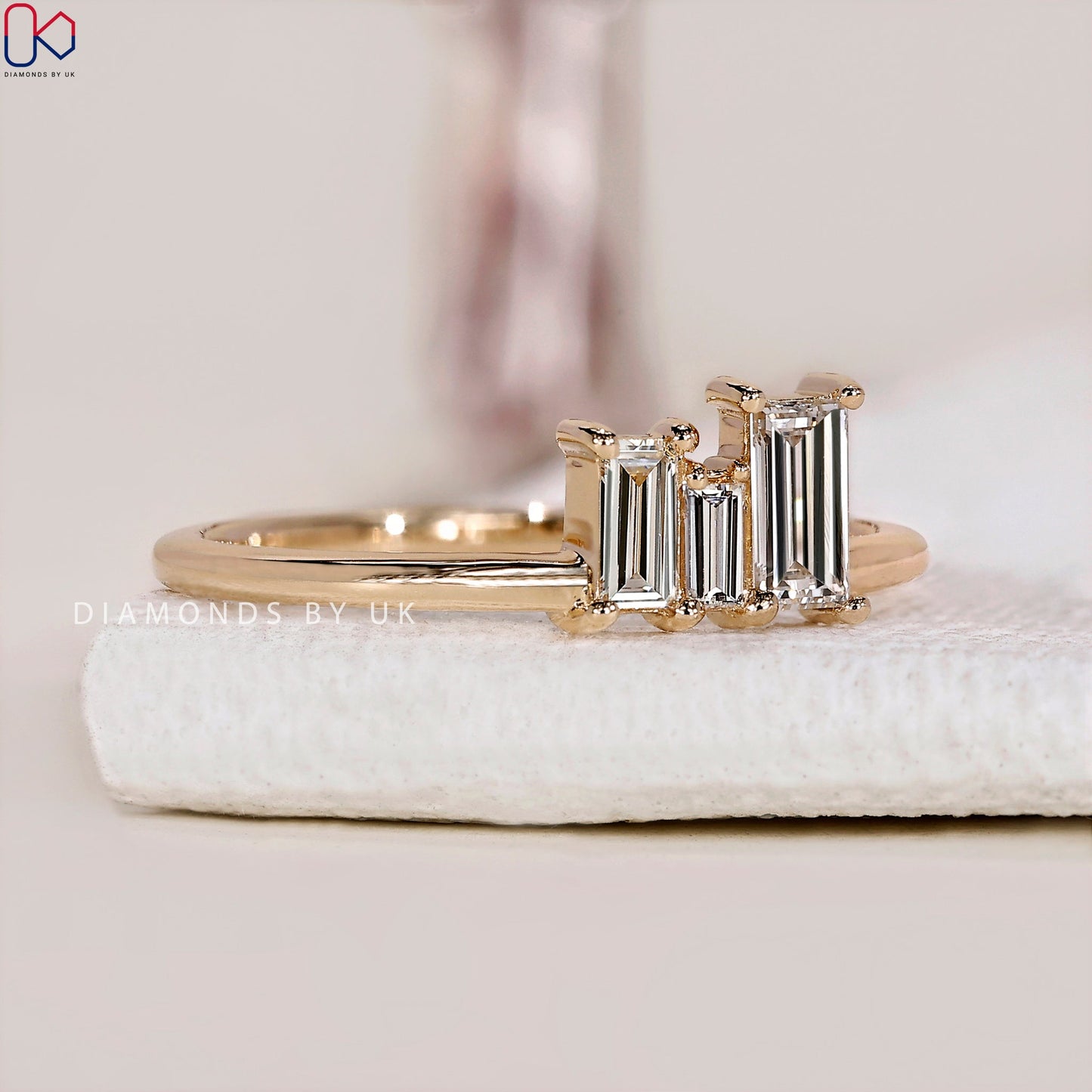 Baguette Diamond Ring - Yellow Gold