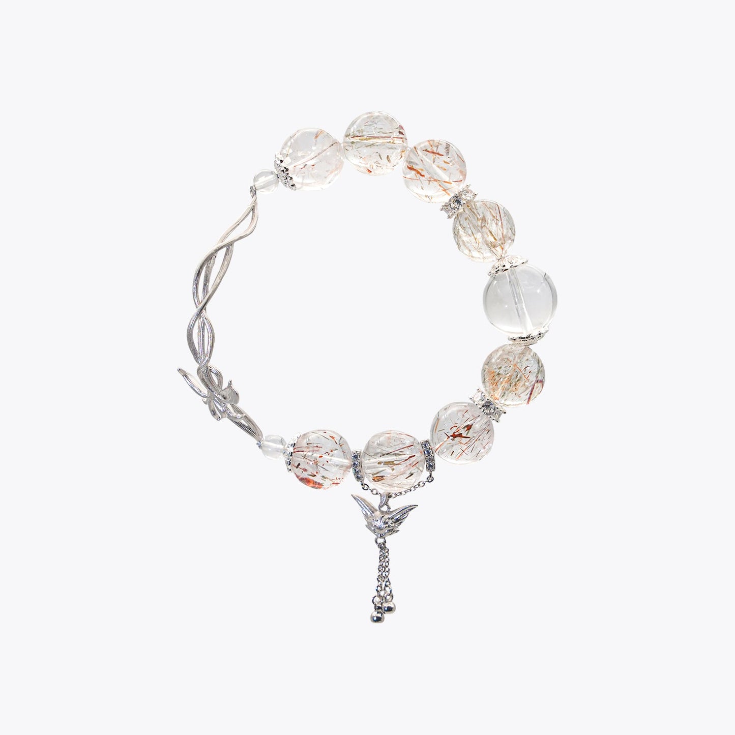 Twining Vine Celestial Fox · Delicate Crystal Bracelet