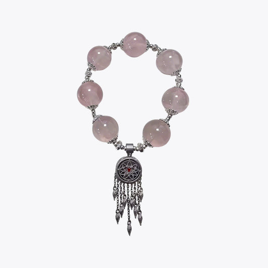 Celestial Fox Dreamcatcher · Bone-Seed Incense Crystal Bracelet