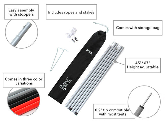 Kiso Tarp Poles