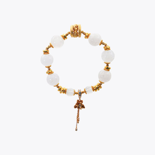 Nine-Tailed Gold Fox & Crystal Bracelet