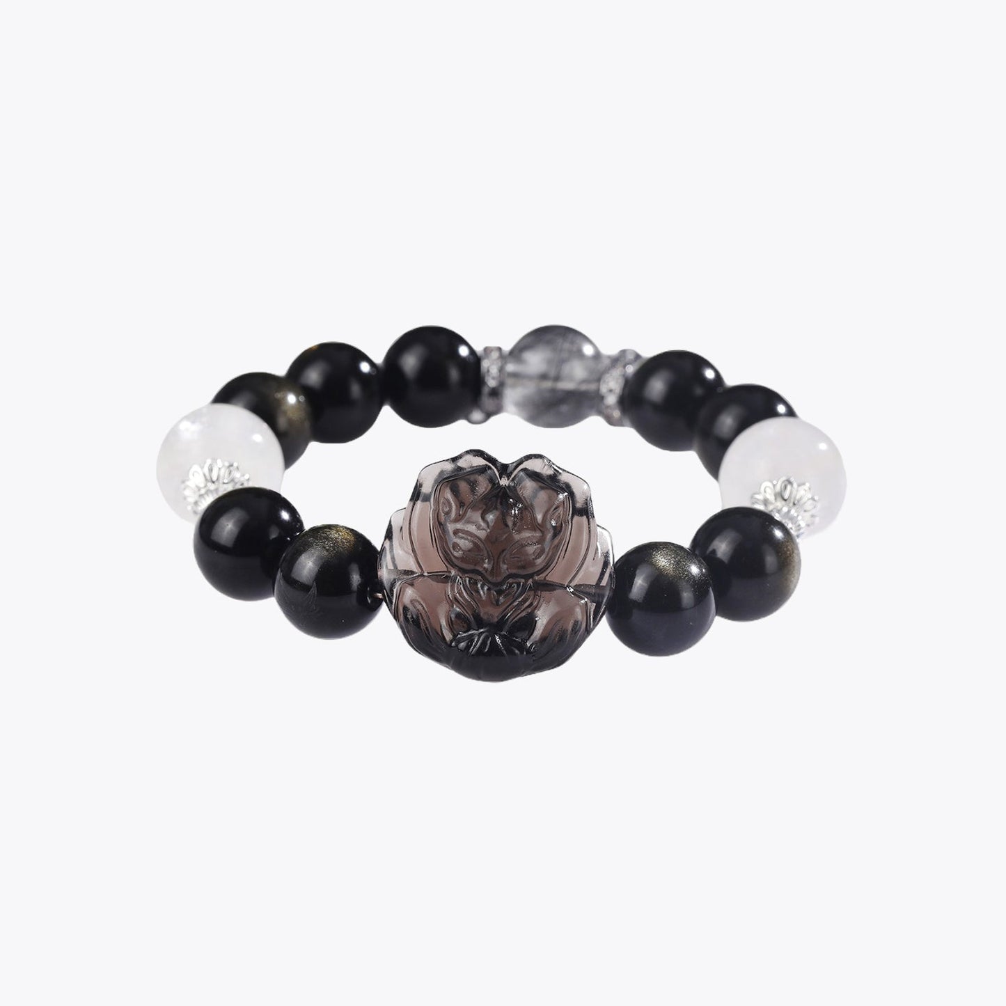 Mystic Lotus - Moonlight Guardian Crystal Bracelet