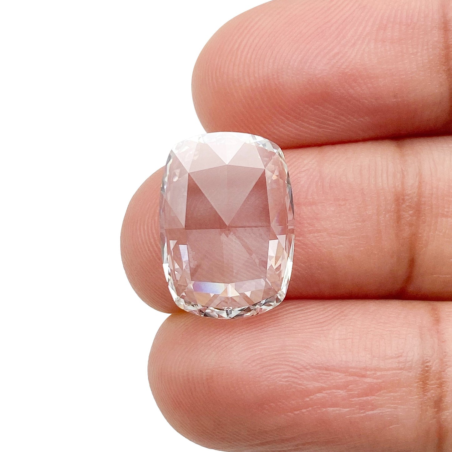 3.52ct | G/VS2 Cushion Shape Rose Cut Lab Diamond (IGI)