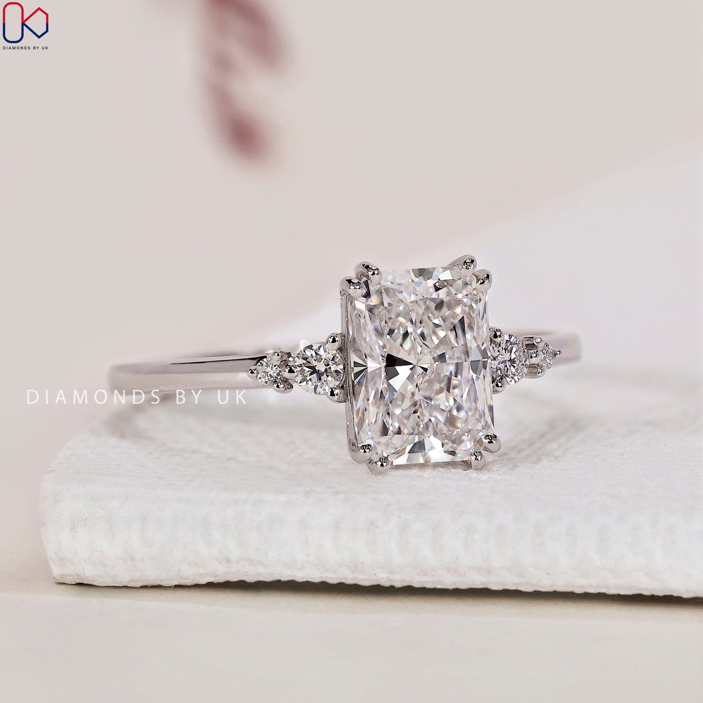 5 Stone Radiant Cut Diamond Ring