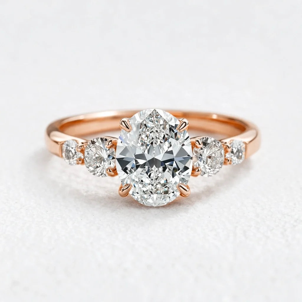 Audrey‘s Brilliance | 1CT Classic Oval Cut Diamond Ring
