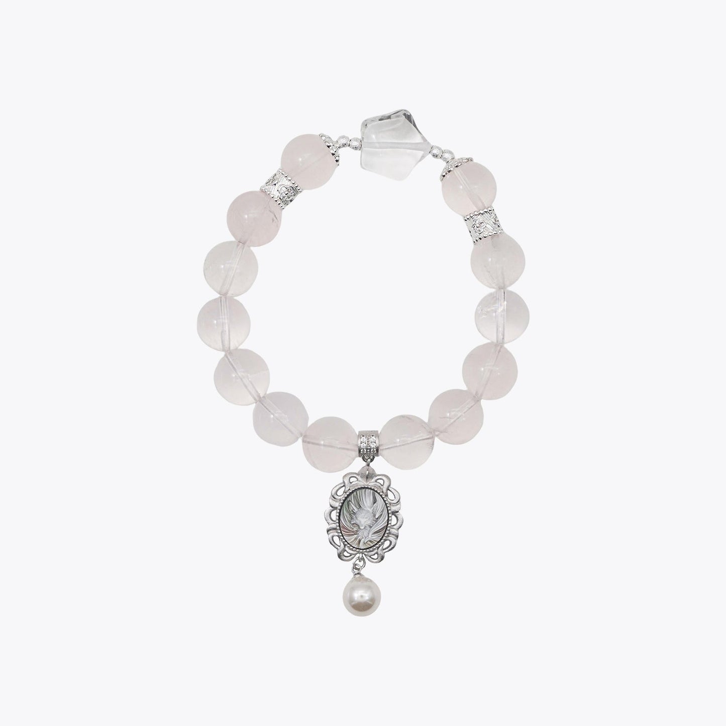 Nine-Tailed Fox Pendant · Ink Snow Crystal Bracelet