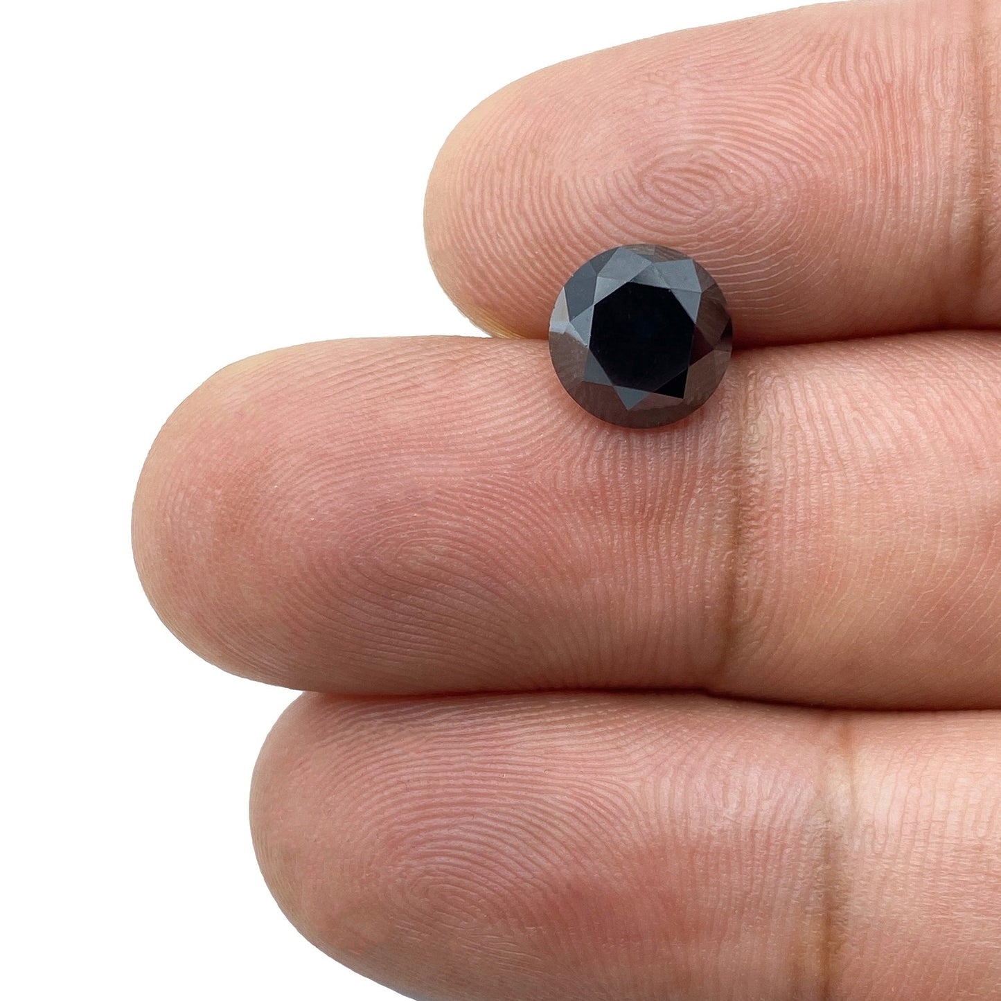 2.58ct | Black Round Shape Brilliant Cut Diamond