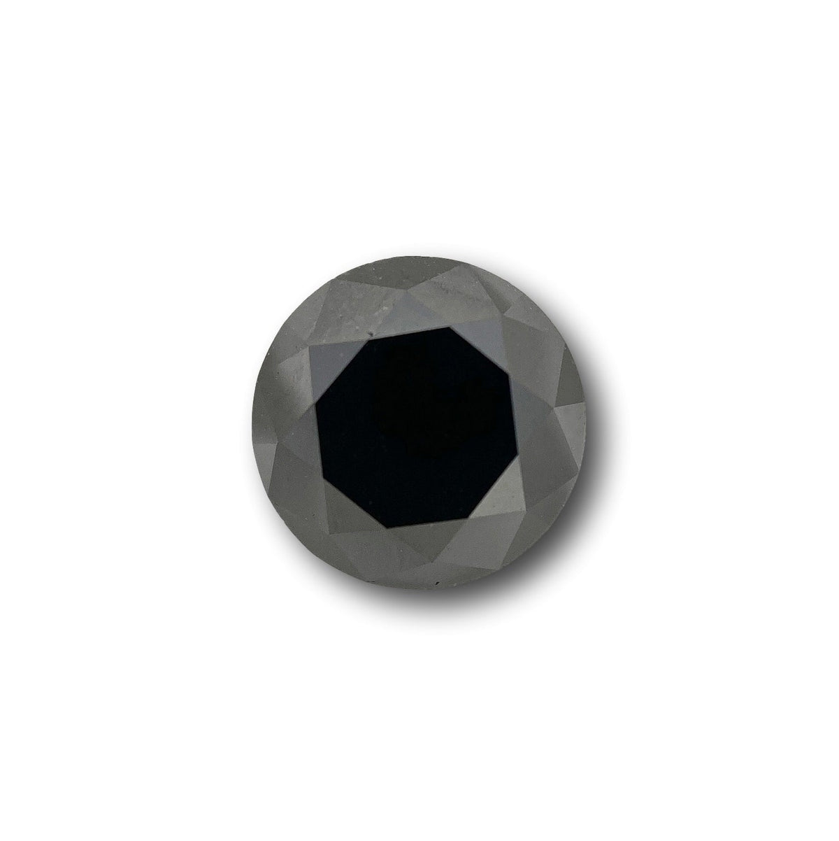 2.58ct | Black Round Shape Brilliant Cut Diamond