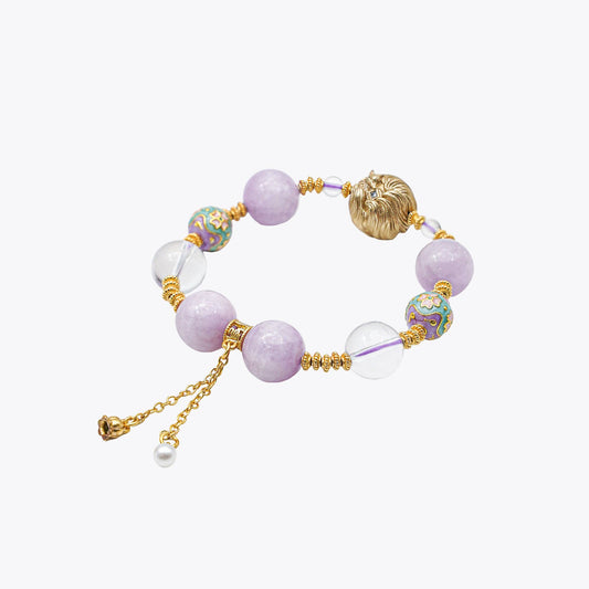 Golden Kitsune Imperial Crystal Bracelet (Consort Yang's Radiance)