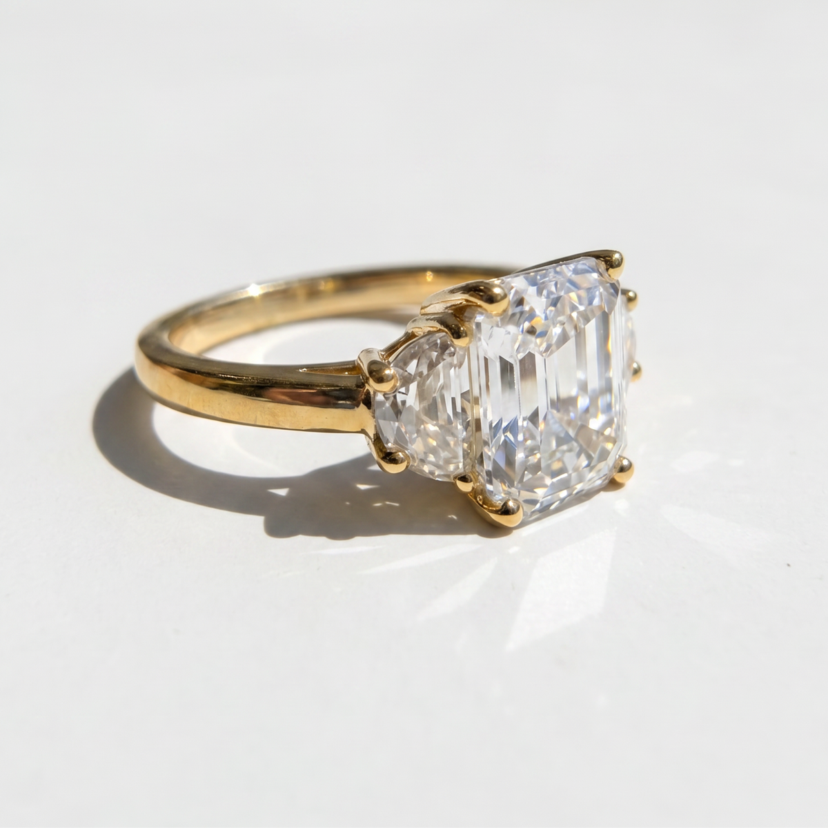 The Half Moon Engagement Ring