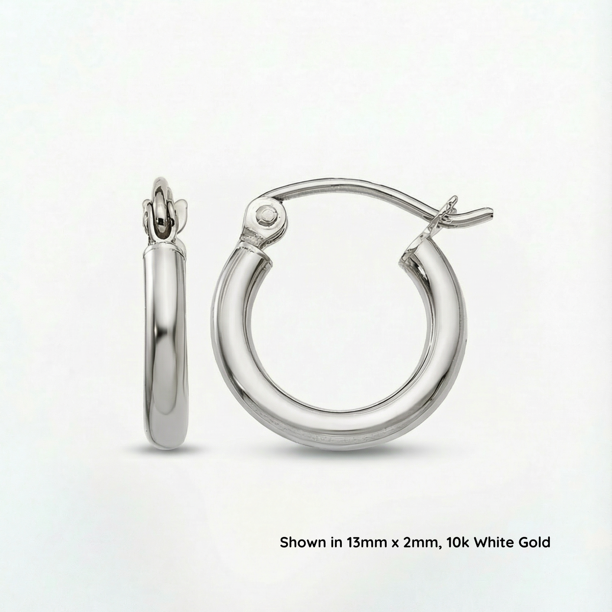 Baby Gold Hoop Earrings | 10K Yellow & White Gold