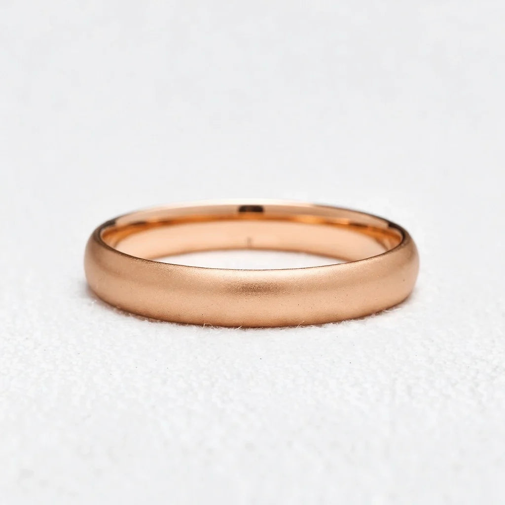 The Classic Arc Band | Satin-Finish Solid Gold
