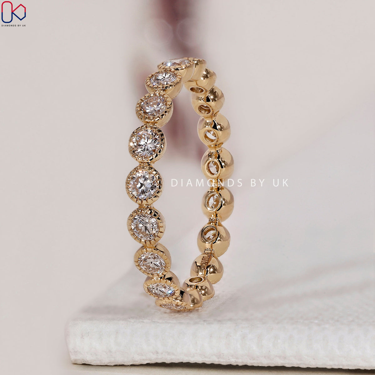 Diamond Eternity Band – Milgrain Setting