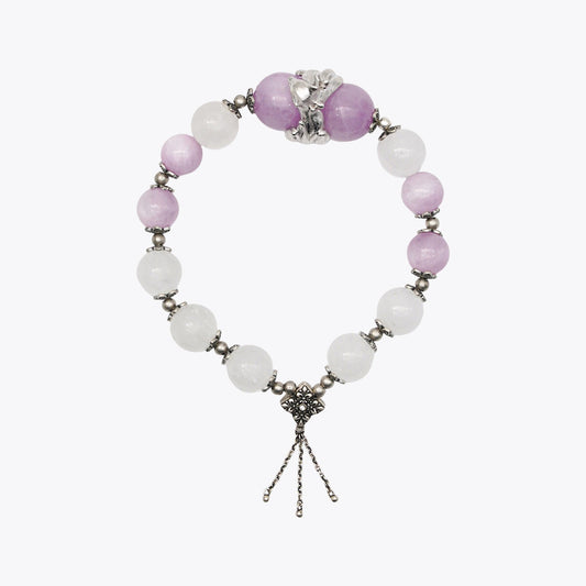 Violet Flame Charisma Loop Crystal Bracelet (Nine Purple Fire Energy)