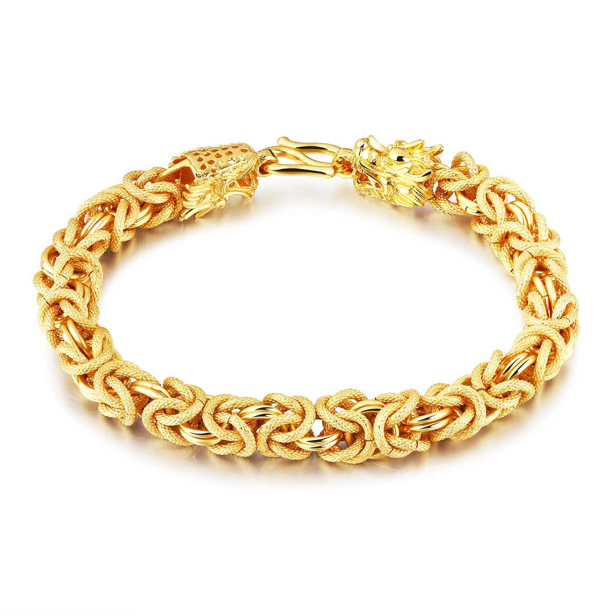 Gold Dragon Bracelet for Protection and Good Luck