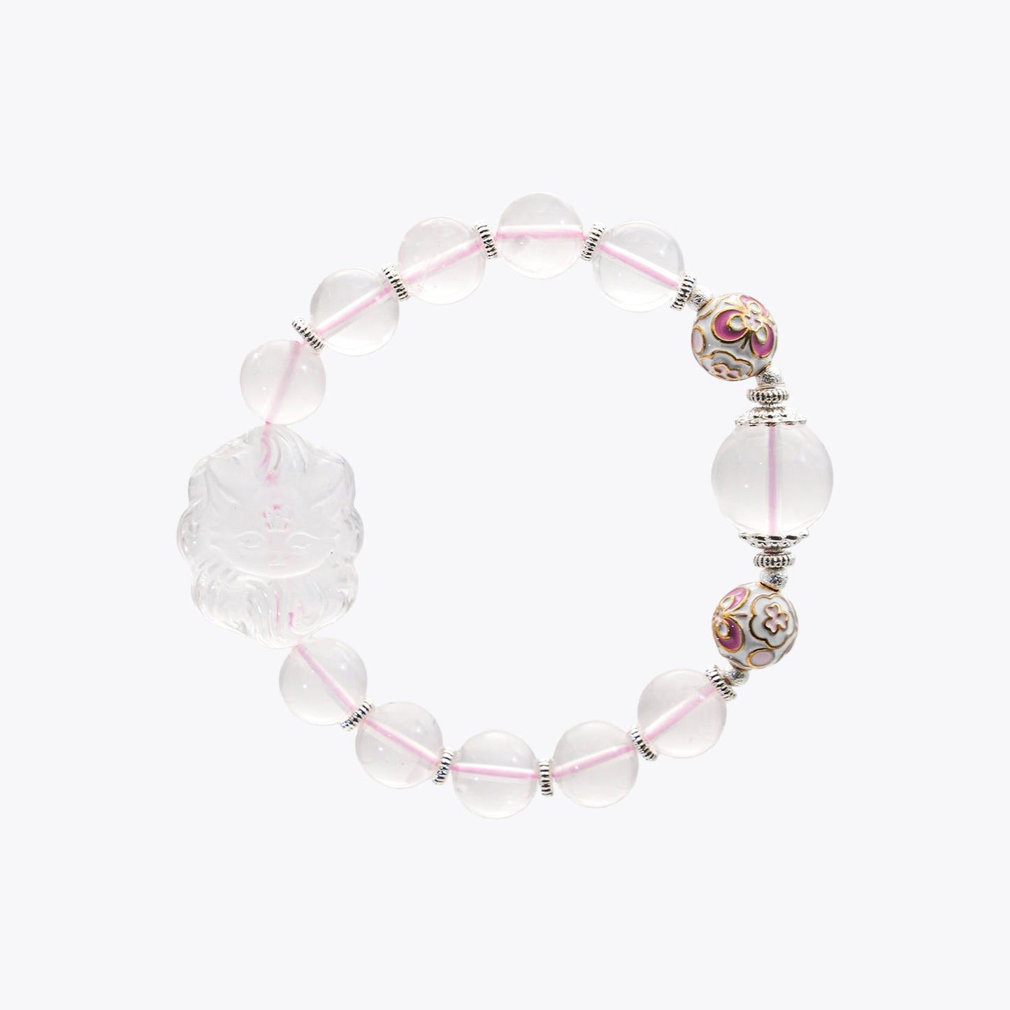 ine-Tailed Peach Blossom Charm · Alluring Heart Crystal Bracelet